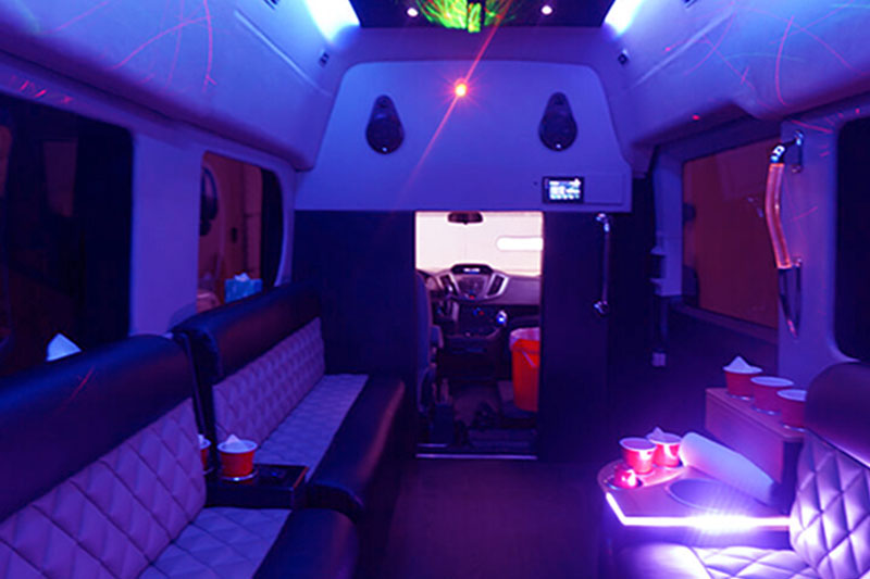 luxury mini bus rentals with leather seats