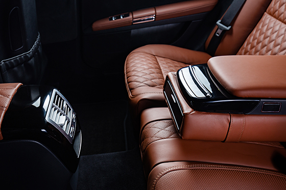 plush leather seating