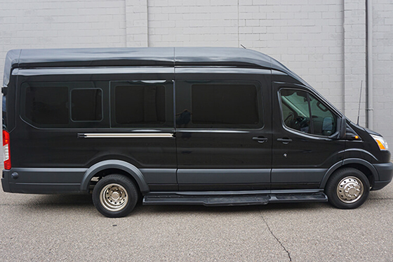 black mini bus rental